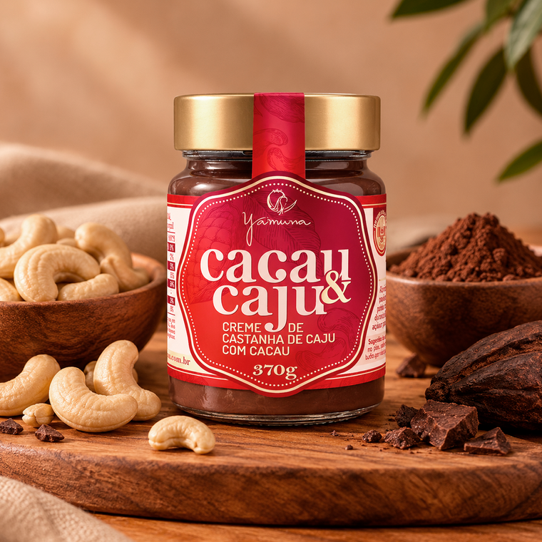 Creme de Castanha de Caju com Cacau Yamuna - 185g — imagem 1