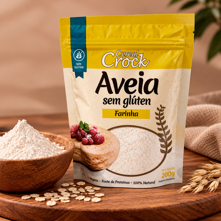 Farinha de Aveia Leve Croc sem glúten - 200g — imagem 1