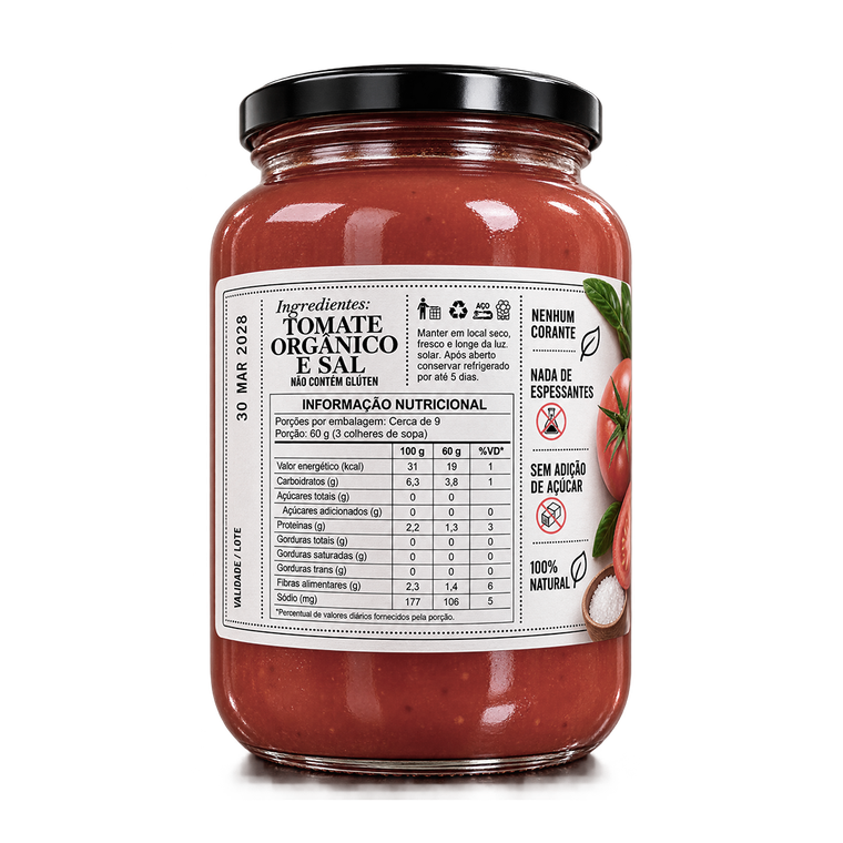 Passata de Tomate Orgânica Frentano - 535g — imagem 3