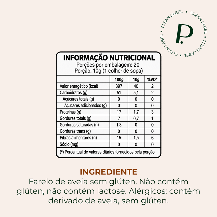 Farelo de Aveia Leve Croc sem glúten - 200g — imagem 4