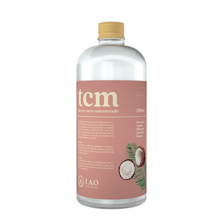 Triglicerídeos de Cadeia Média Produto concentrado – fonte: óleo de coco IAO 250ml — imagem 2