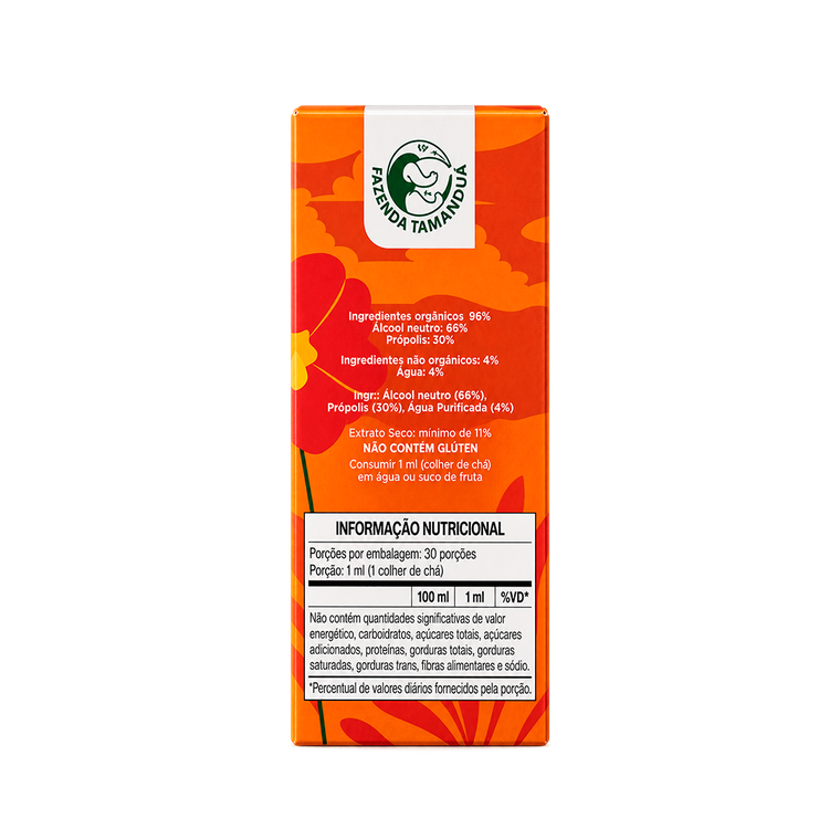 Extrato de própolis Verde Orgânico Fazenda Tamanduá 30% - 30ml — imagem 3