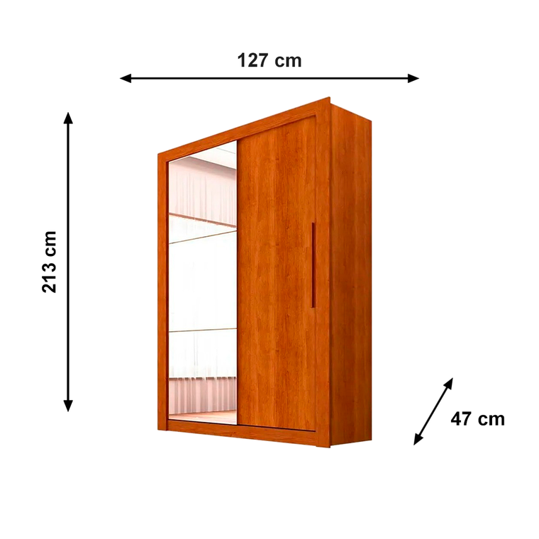 Roupeiro 2P Panama C/6 Pés C/Esp Cinamomo Salleto 