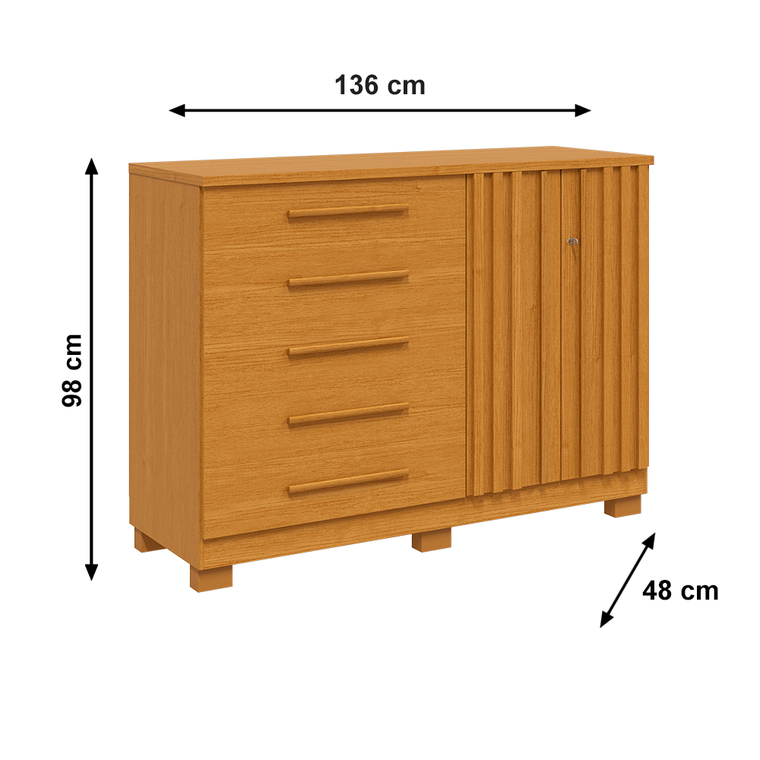 Comoda Bella 5G C/Sap Cinamomo ACP MOVEIS