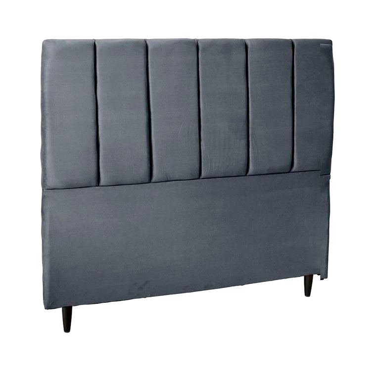 Cabeceira Rubi Queen SL Cinza Mega Estofados