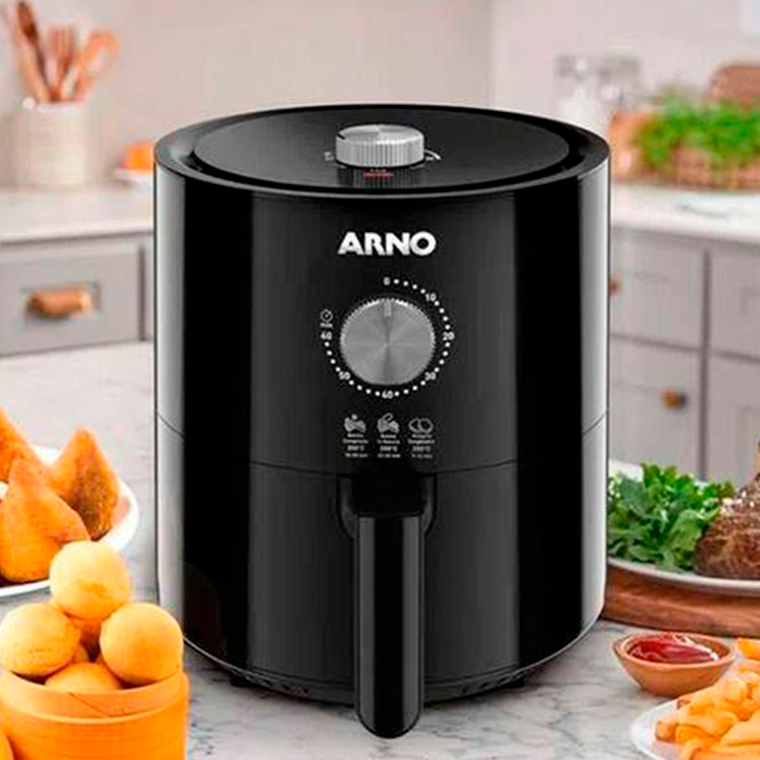 Fritadeira Air Fryer 4.2L Ufrp Ey1158b2 Ultra Black Meca 2 Preto Arno