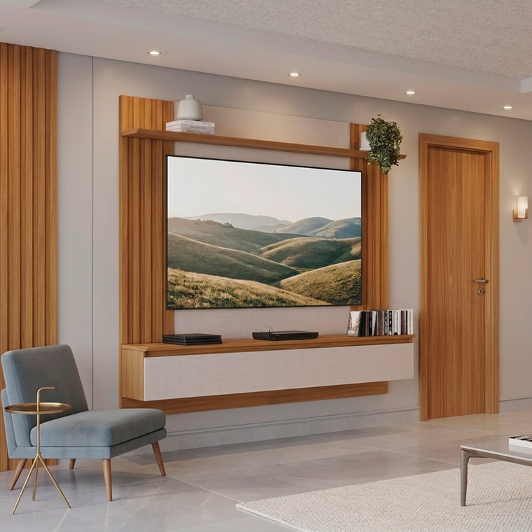 Painel NT 1365 Off White/Freijo Notável