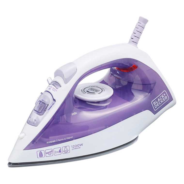 Ferro a Vapor Fx1050-B2 220V Branco/Lilas Black & Decker