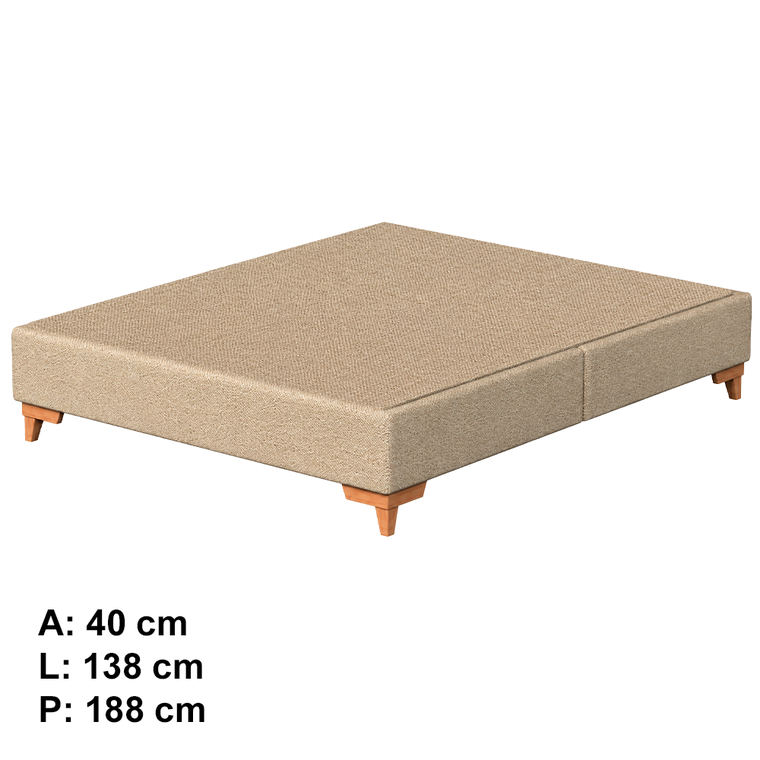 Base Prime Wood Liso 138x40 Bege Cod 18 Cej Probel