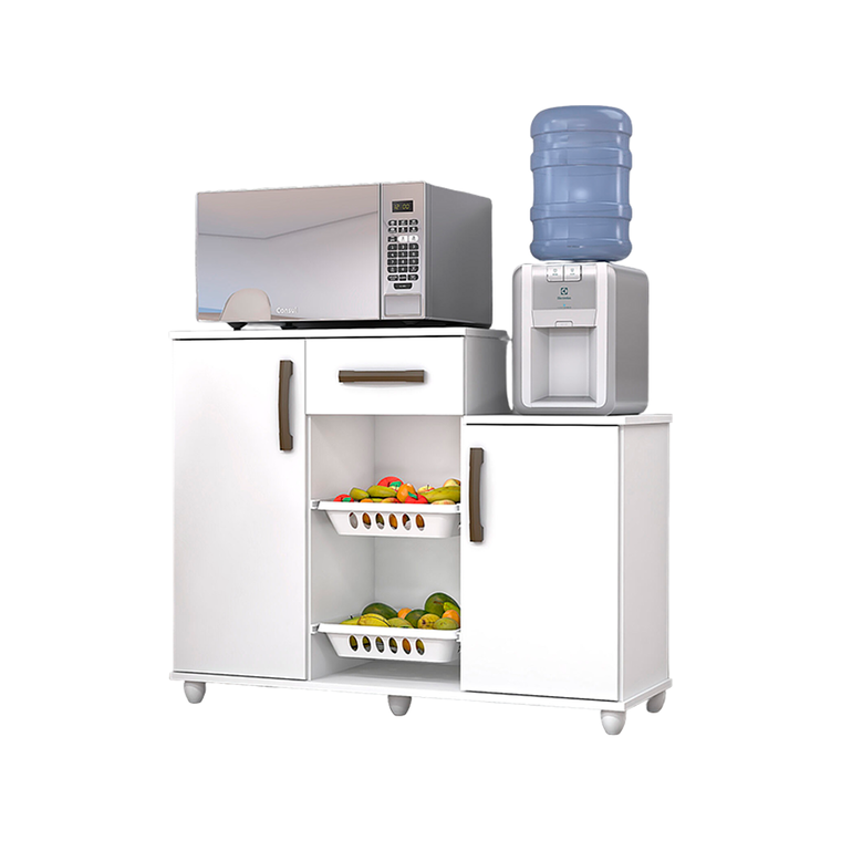 Fruteira Ayla Com Pe Branco Josan