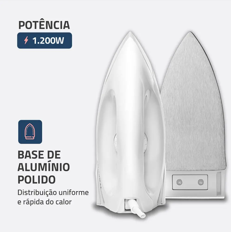 Ferro À Seco FSN-55 Branco Mondial