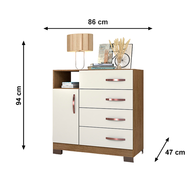 Comoda Free Com Pe Cinamo Off white Josan