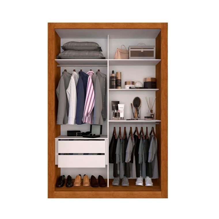 Roupeiro 2P Panama C/6 Pés C/Esp Cinamomo Salleto 