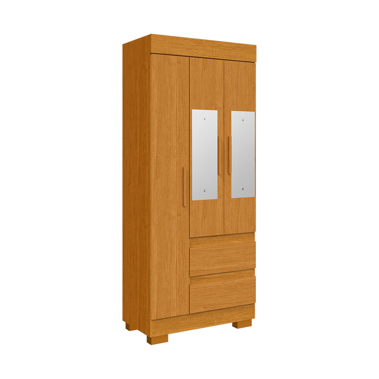 Roupeiro Maya 3P MDP Cinamomo ACP MOVEIS