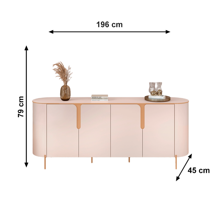 Buffet Cleo Off White Dj Moveis