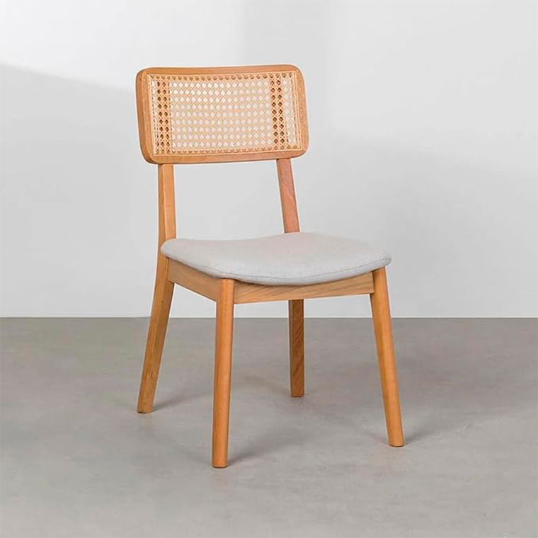 Cadeira Bali Com Telinha TEC,SQUARE Telinha Natural Ello