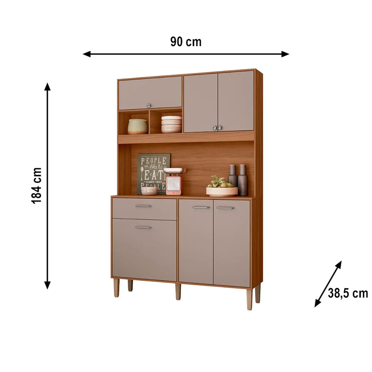 Kit Cozinha Erva Doce 120 IPE/FENDY PTA FECHADA Nicioli