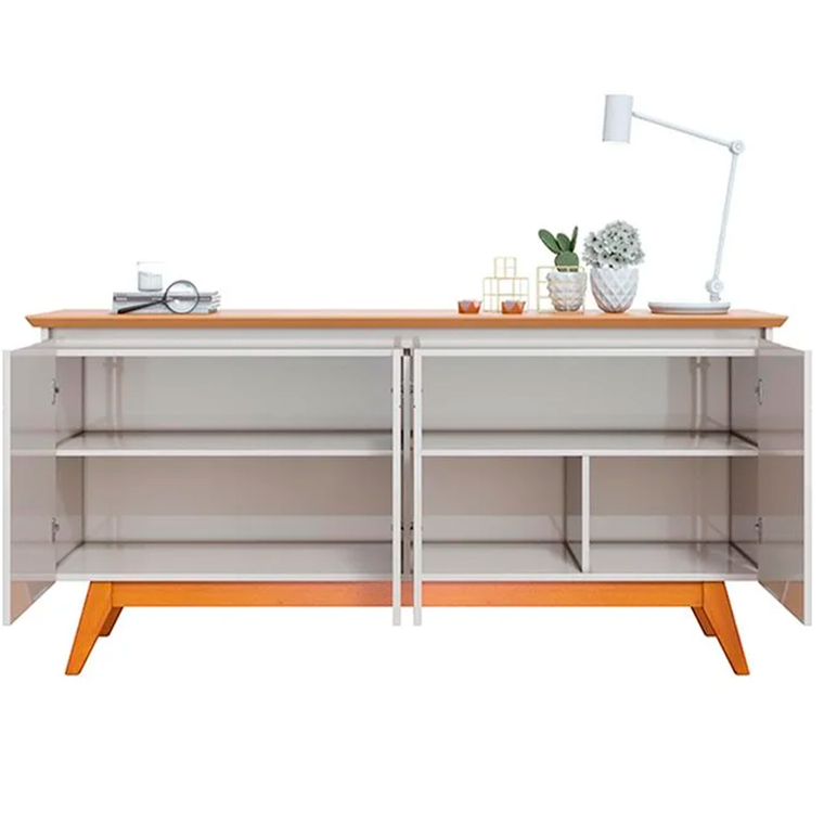 BUFFET CLASSIC 1.6 S/ ESPELHO OFF WHITE/NATURE IMCAL