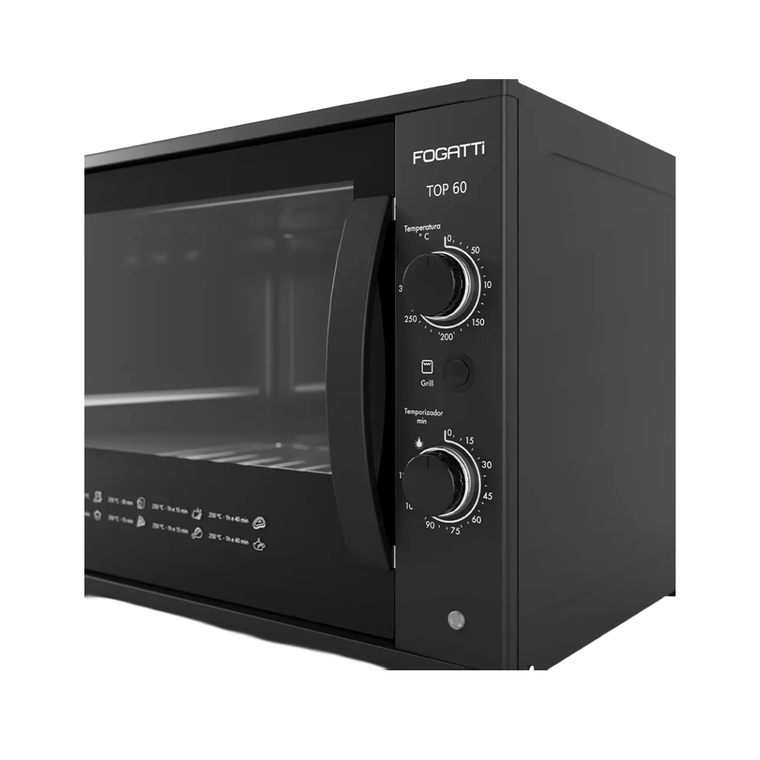 Forno Eletrico 60L TOP60 220v Preto Fogatti