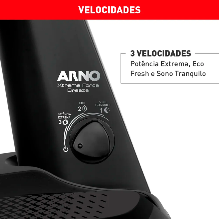 Ventilador De Mesa 50CM Xtreme VB50 Preto Arno