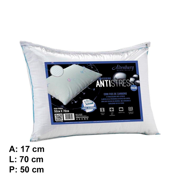 Travesseiro Antistress Branco Altenburg