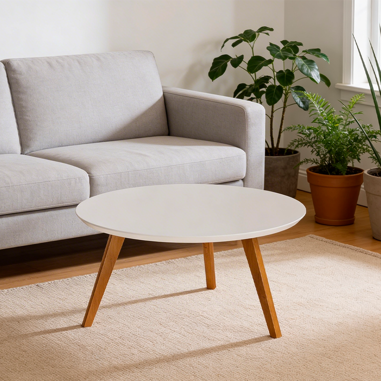 Mesa Classic Centro Redonda Off White Imcal