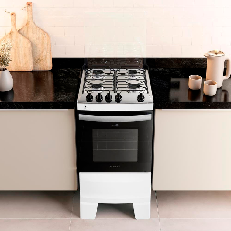 Fogão 4B Agile Up Branco Atlas