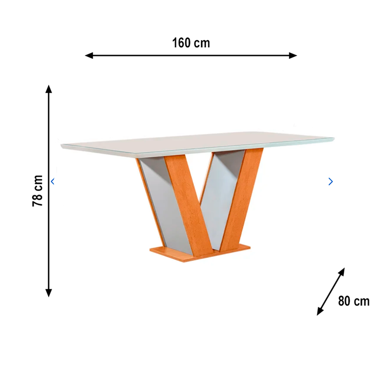 Mesa 6C QATAR Londres Tampo Londres PLUS VDO OFF TECIDO 169 CINAMO/OFF CEL MOVEIS