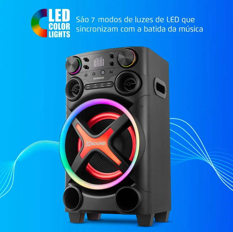 Caixa Amplificada Torre Tm-1200 1200W Mondial