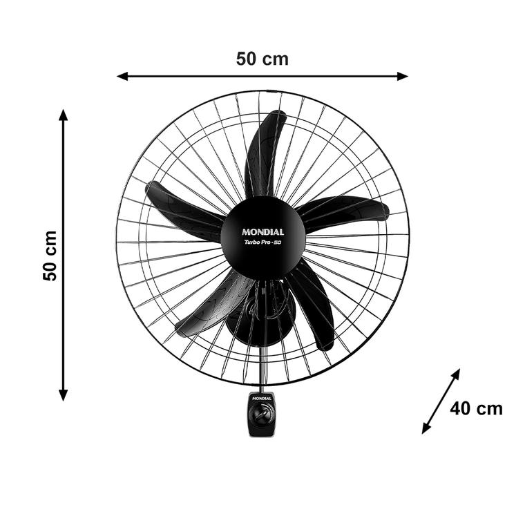 Ventilador 50CM Parede NVP-PRO-50 220V Mondial