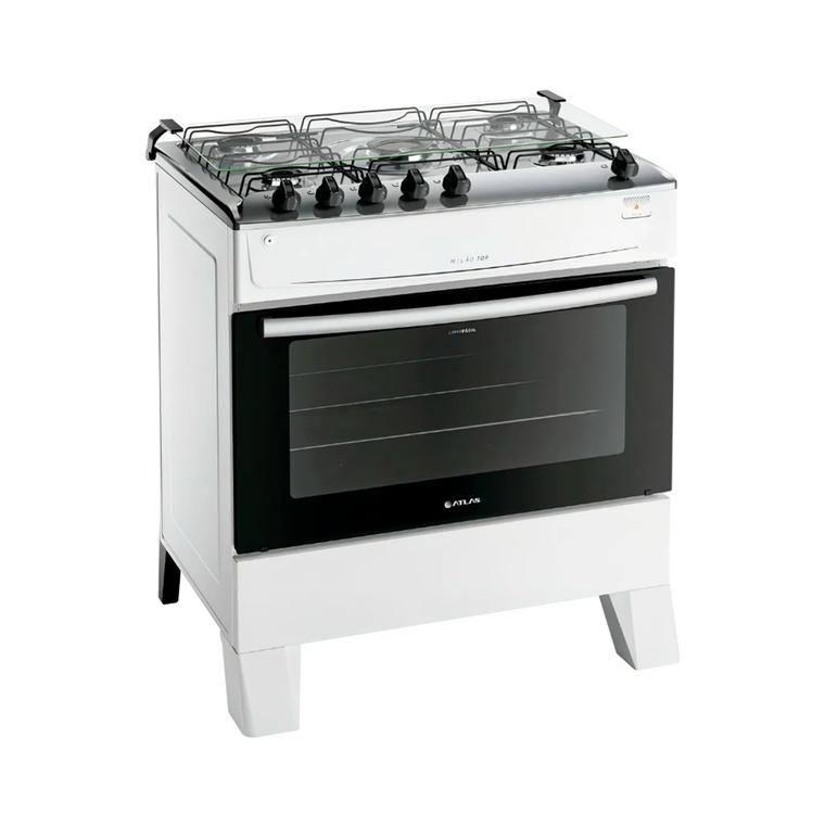 Fogão 5B Milão Top Branco Atlas