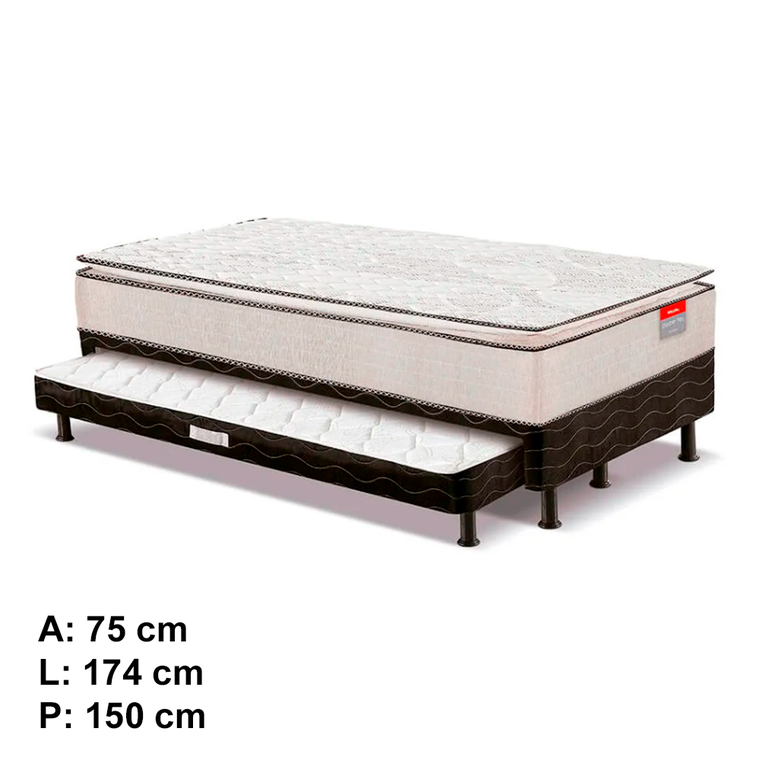 Colchão Conjugado Double C/ Pillow P/AUX Reconflex