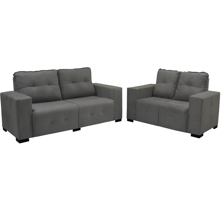 Sofa 2x3L Sena Vellus Light Castor J.A ESTOFADOS