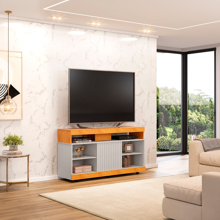 Rack Dili 120 Cedro/Bali Dj Móveis