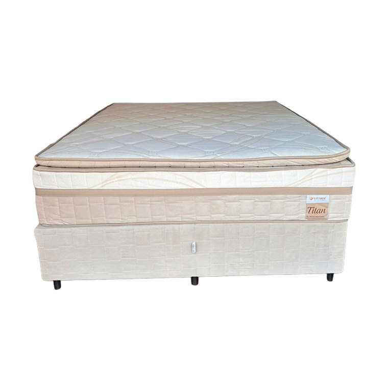 Conjunto Box Titan Molas Ensacadas 198X77 Titanio