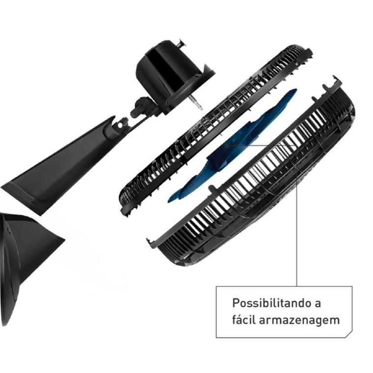 Ventilador 50CM Xtreme VB51 Parede Preto 220V Arno