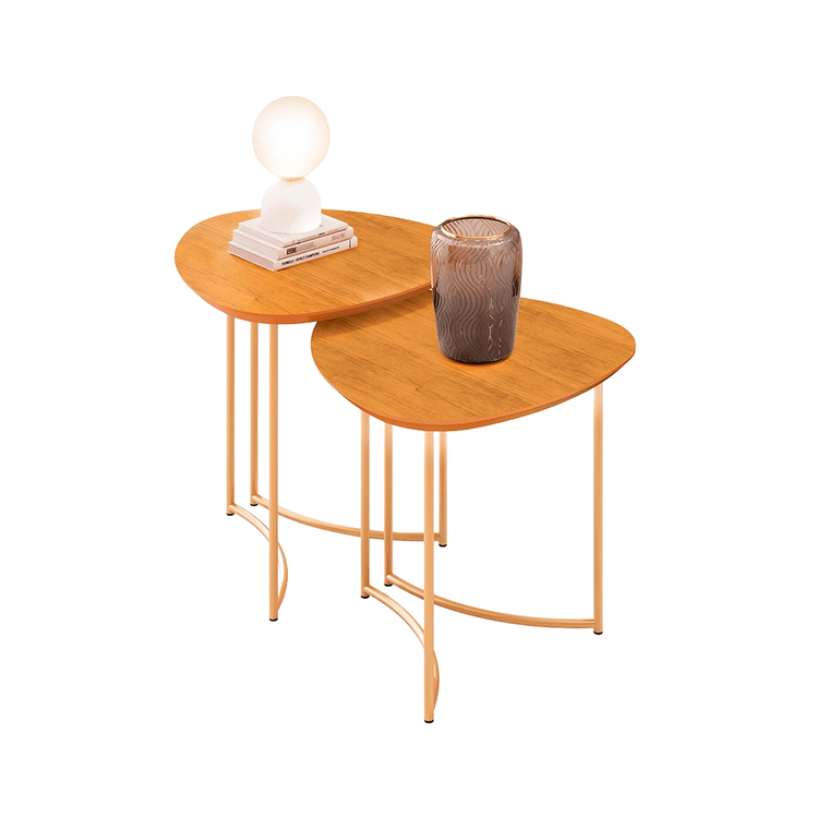 Mesa Lateral Petala Cedro Dj Moveis