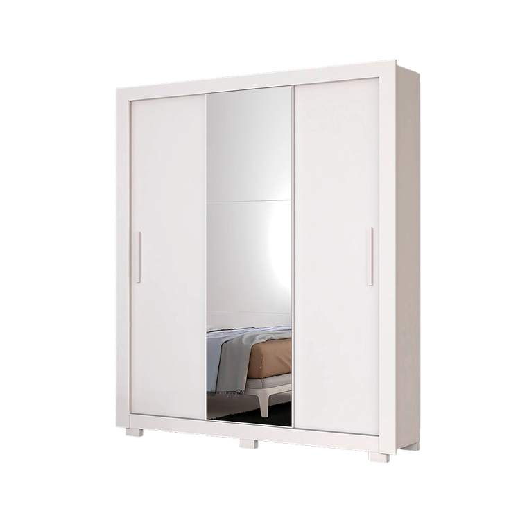Roupeiro 3P Apollo Espelho Branco Josan