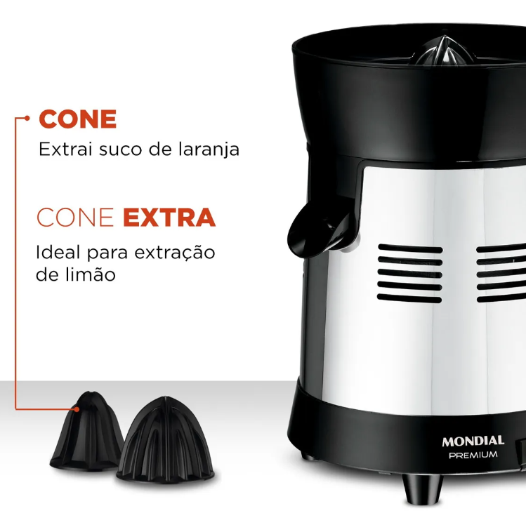 Extrator Turbo Premium E-10 250W Preto Mondial