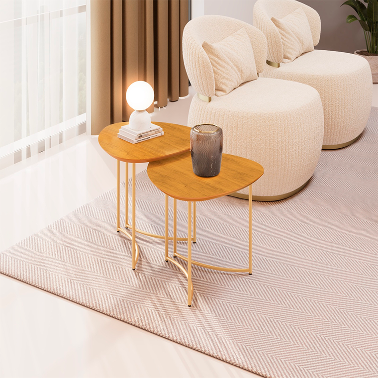 Mesa Lateral Petala Cedro Dj Moveis