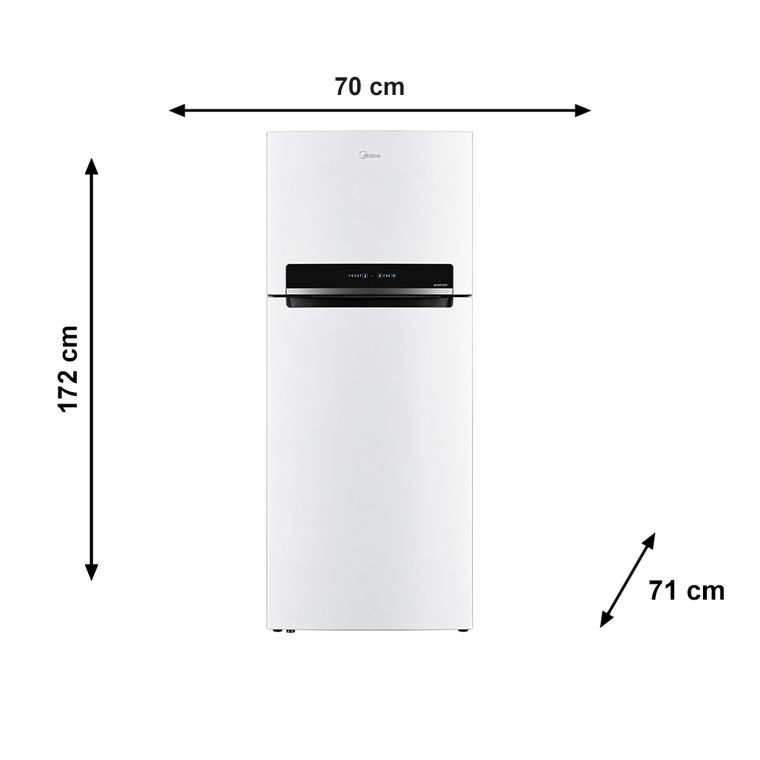 Geladeira Duplex Frost Free Inverter 473L MD-RT611 Midea