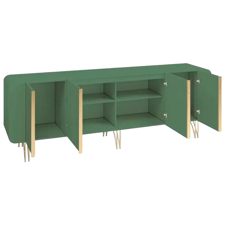 Buffet Salluti 2.2 Verde Pistache Hb Moveis