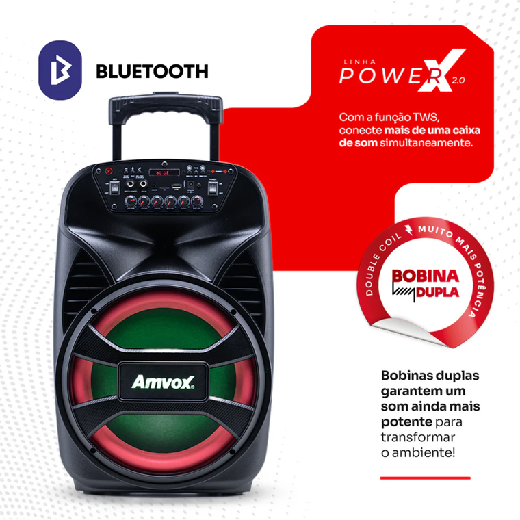Caixa Amplificada ACA 480 Viper II 480W Amvox
