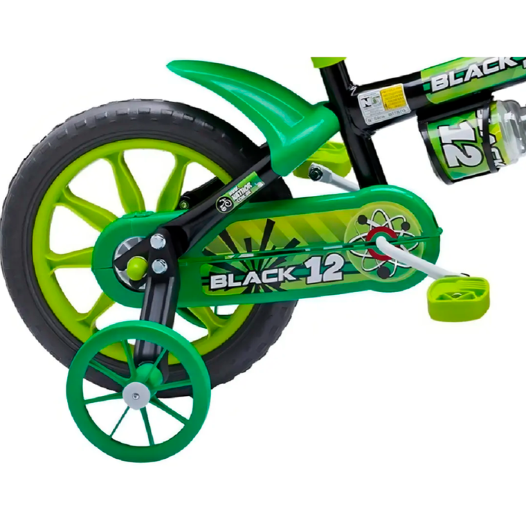 Bicicleta Aro 12 Black 12 4 Nathor