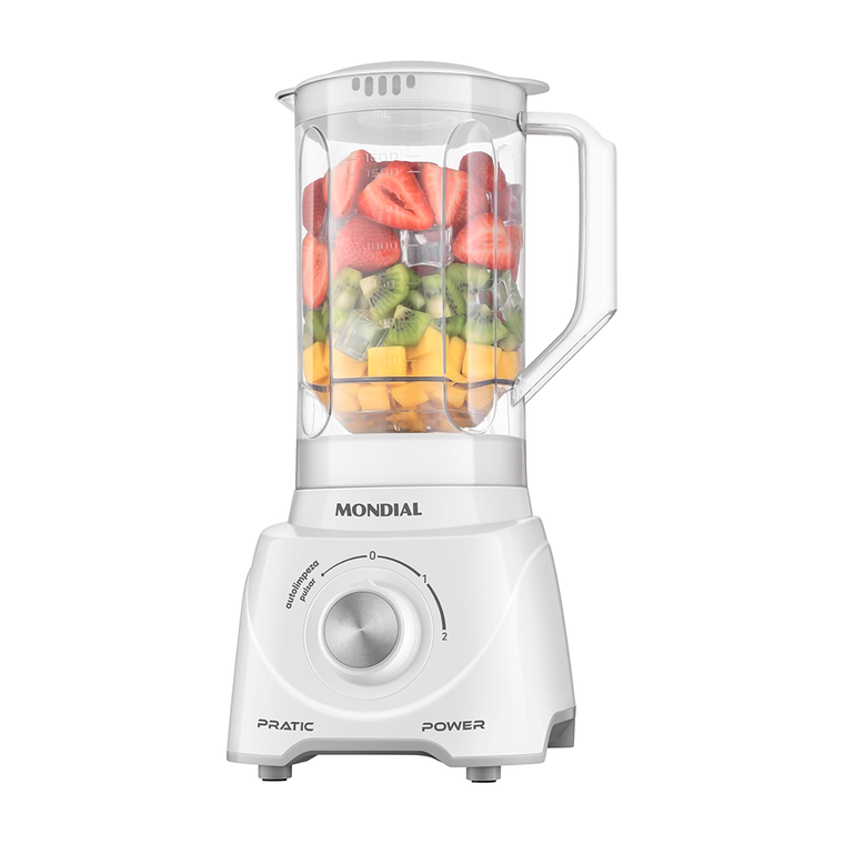 Liquidificador 2V L-97 Pratic Power Branco Mondial