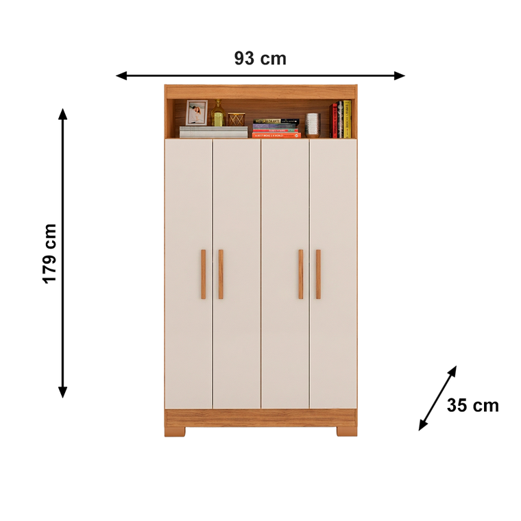 Multiuso NT 4040 com Pés Freijo Trend/Off White Notável