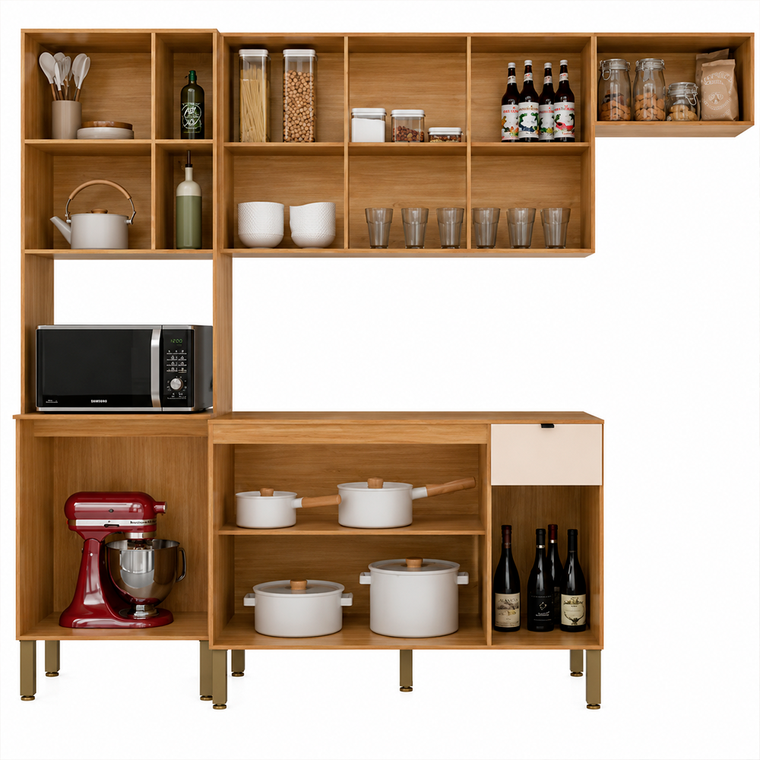 Cozinha Completa 4 Peças Compacta Vert Plus Kits Parana