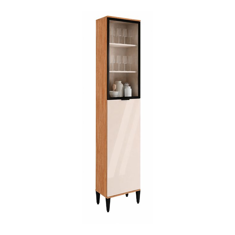 Paneleiro Alfa MDP Freijo/Linho Off White Carraro