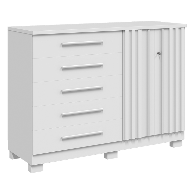 Comoda Bella 5G C/Sap Branco ACP MOVEIS