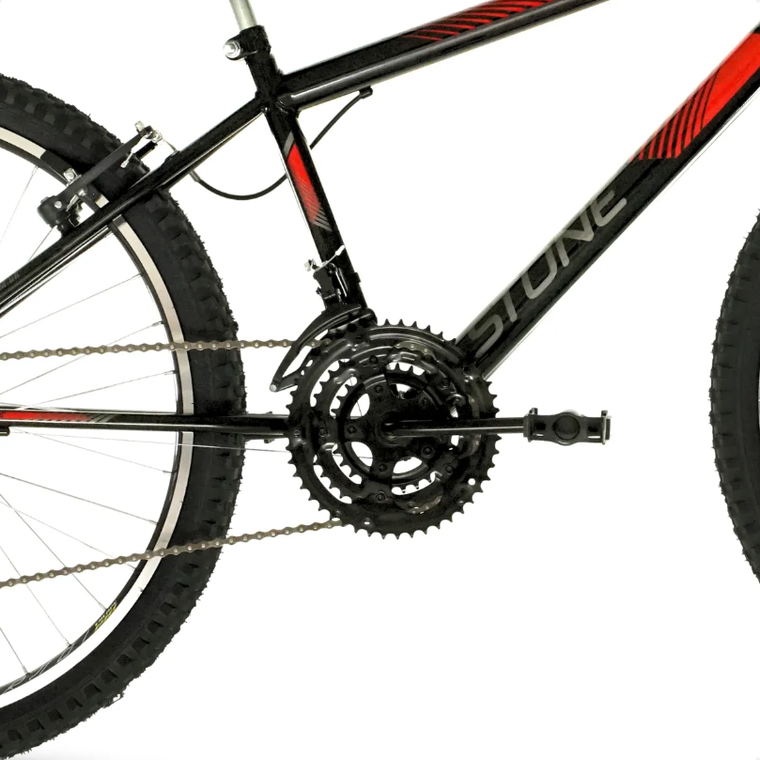 Bicicleta Aro 26 21M Flash Preto/Vermelho Ciclo Cairu